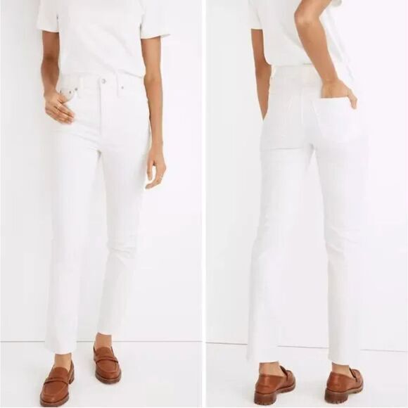NEW Madewell The High-Rise Perfect Vintage Jean in Tile White,‎ 24 - Picture 1 of 16